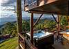 Hot tub on lower level deck