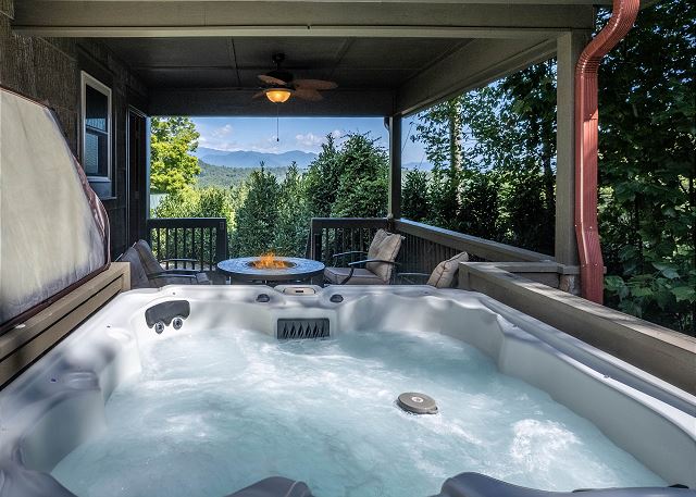View - Hot Tub - Gas Fire Pit