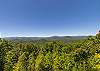 Sweeping view of the Smoky Mountain ridgelines from the property.
