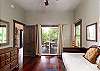 Second bedroom on the main level with a Twin Daybed and access to the outside deck. 