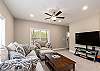 Living area with flat screen TV