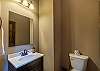 Half bathroom on main level.