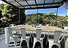 Outdoor dining with spectacular mountain views
