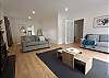 Open and spacious living and dining space with split system for heating and cooling.  