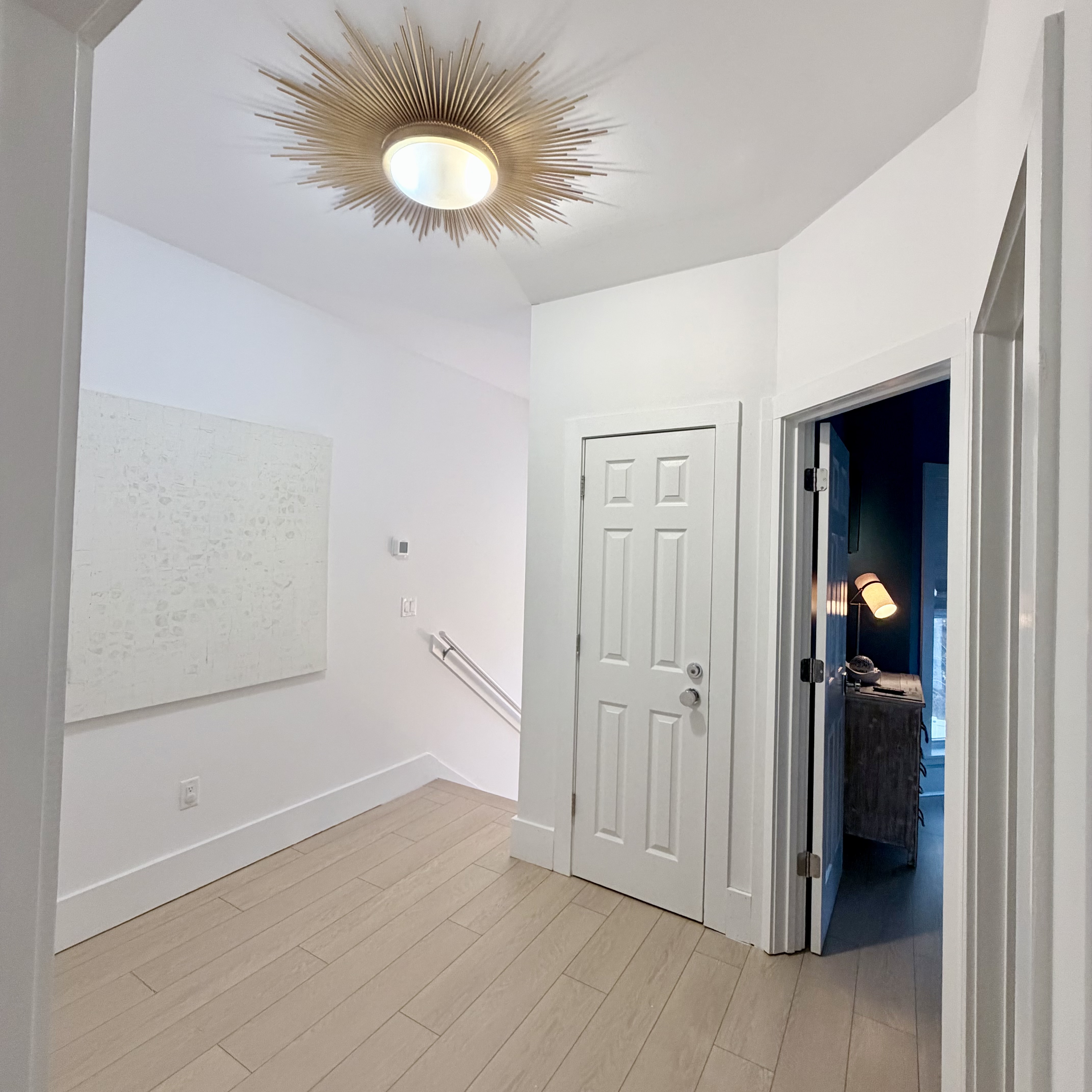 Upstairs Hallway leading to three bedrooms