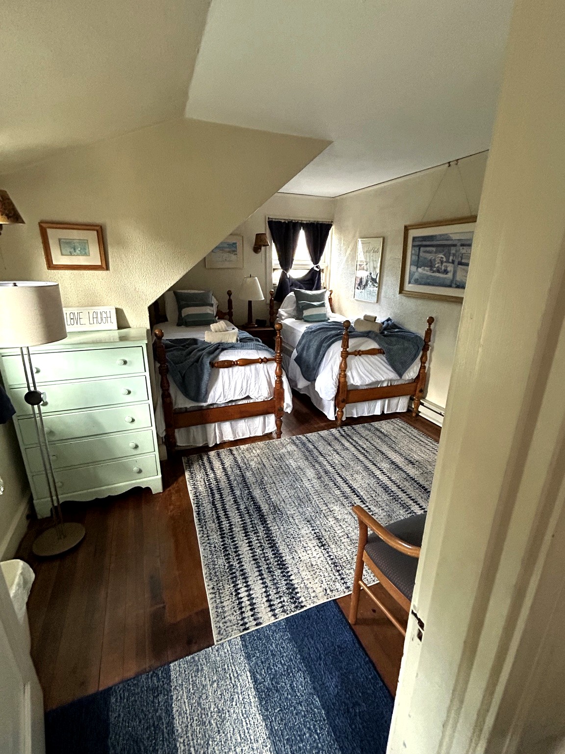 Two Twin Beds in third bedroom