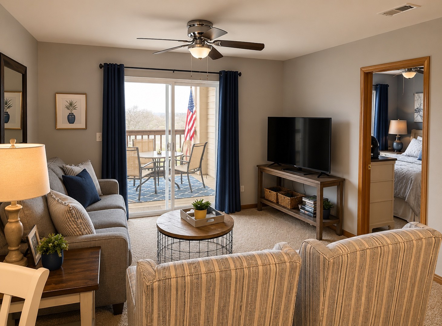 BlueBird Hideaway-Cozy Lake Escape w/ Balcony & Pool Access | Photo 11