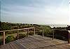 From the deck, you can see as far as the lighthouse and whale watch.